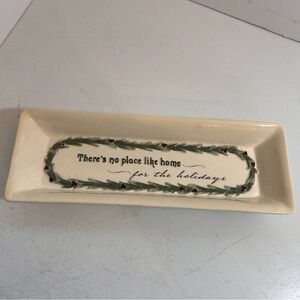 Vintage there’s no place like‎ home for the holidays ceramic Christmas plate